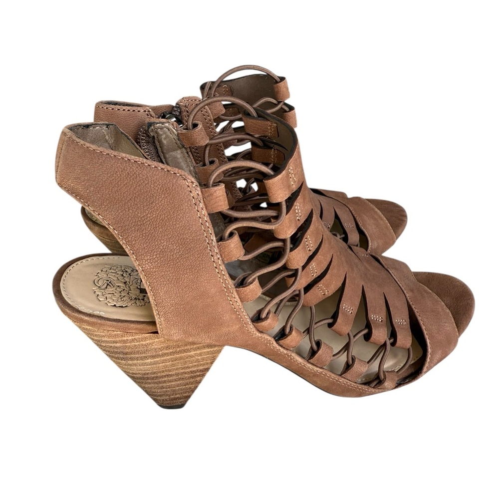 Vince Camuto Brown Strappy Heels